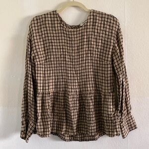SOLD Madewell Babydoll Blouse